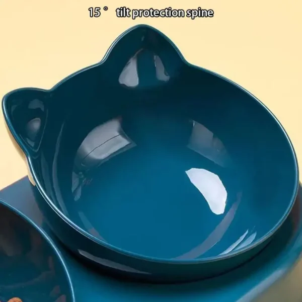 Automatic Dog & Cat Feeders: Raised Stand Double Bowl Food & Water Dispenser - Image 8