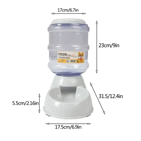 Large Capacity Dog & Cat Feeders: Automatic Pet Bowl, No Electricity Needed - Image 7