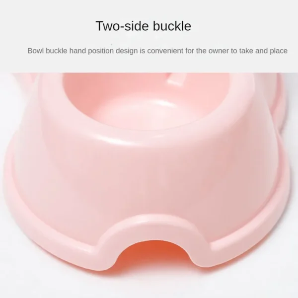 Solid Color Dog & Cat Feeders: Automatic Double Bowls - Image 5