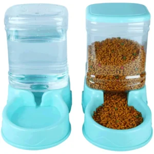 3.8L Dog & Cat Feeders: Automatic Food Dispenser & Water Fountain