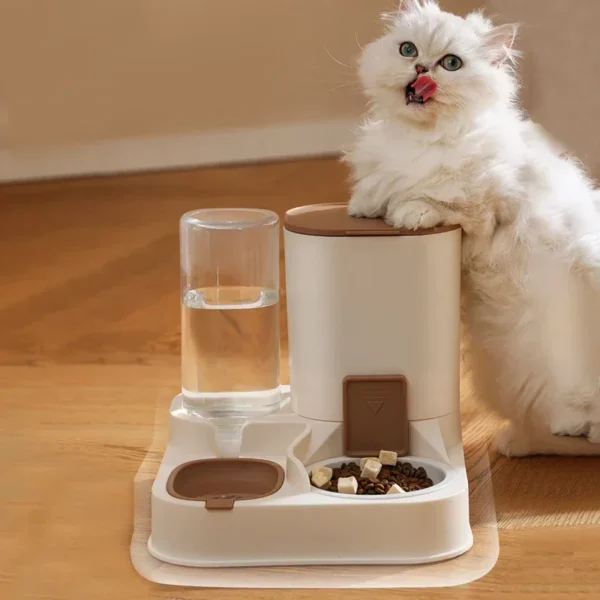 New Dog & Cat Feeders: Automatic Water Dispenser & Food Container Combo - Image 3