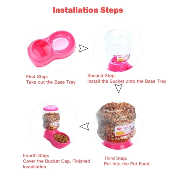 3.8L Automatic Self-Dispensing Dog & Cat Feeders for Easy Feeding - Image 2