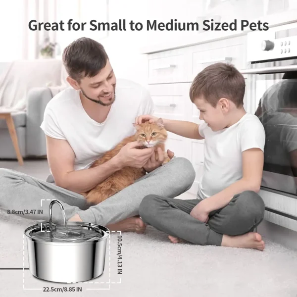 Dog & Cat Feeders: 2.5L Automatic Silent Water Fountain Food Dispenser - Image 9