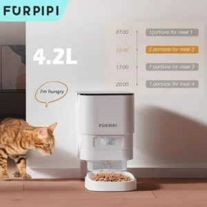 Furpipi Smart Dog & Cat Feeders: Automatic Food Dispenser with Timer Control