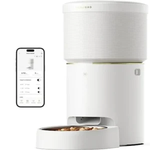 Dog & Cat Feeders: Vacuum-Sealed 8L Automatic Food Dispenser