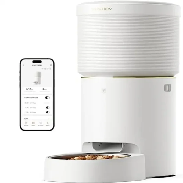 Dog & Cat Feeders: Vacuum-Sealed 8L Automatic Food Dispenser
