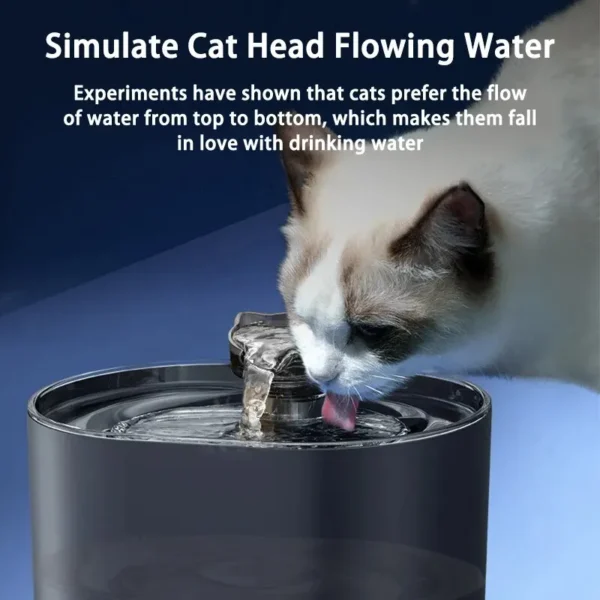 Dog & Cat Feeders Auto Recirculating USB Water Fountain Dispenser - Image 2