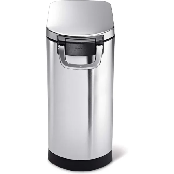 Dog & Cat Feeders: 35L X-Large Food Storage Container Brushed Steel - Image 5