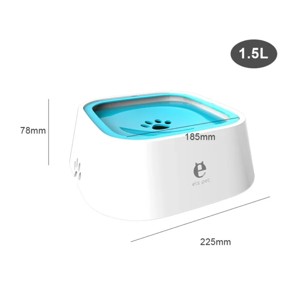 Dog & Cat Feeders 1.5L ABS Plastic Spill-Proof Water Bowl Dispenser - Image 5