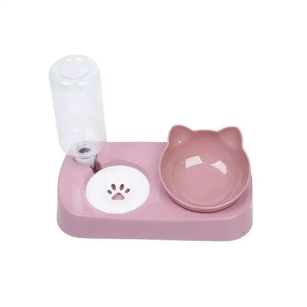 2-in-1 Dog & Cat Feeders: Raised Stand Food Bowl & Water Fountain - Image 7
