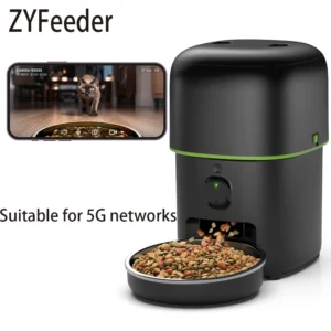2L 5G Camera Dog & Cat Feeders: Smart Automatic WiFi Food Dispenser