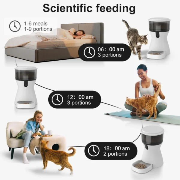 Dog & Cat Feeders: 4L Timed Programmable Food Dispenser - Image 2