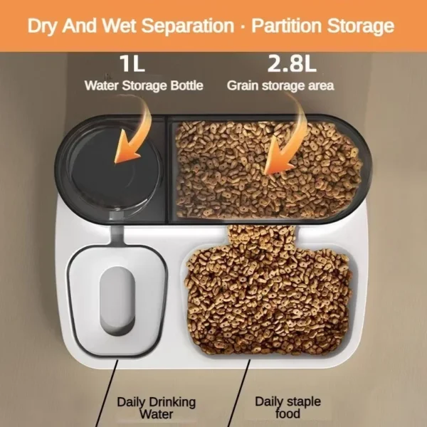 Dog & Cat Feeders: Automatic Food Dispenser & Water Fountain - Image 5
