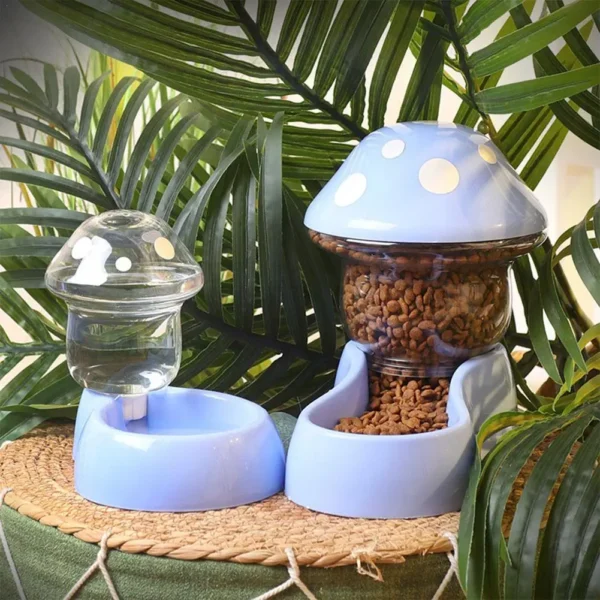 Large Capacity Dog & Cat Feeders: Automatic Water Dispenser & Bowl