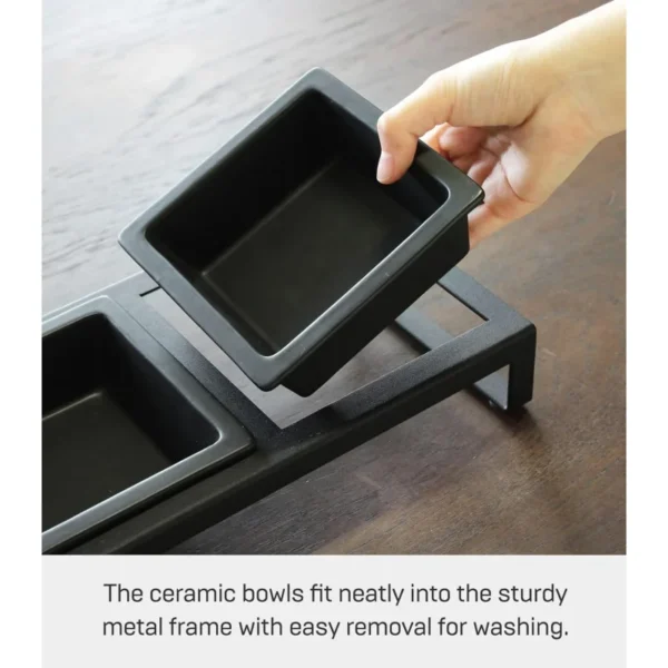 Home Tower Dog & Cat Feeders: Non-Slip Steel & Ceramic Food Bowls - Image 11