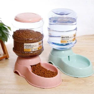 Dog & Cat Feeders: Automatic Water Bottle and Dispenser for Pets.