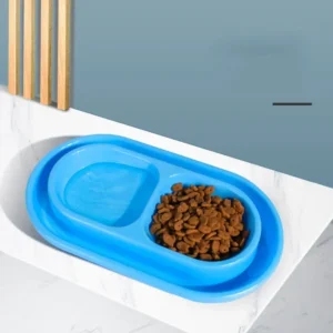 Anti-Ant Dog & Cat Feeders: Double Bowls Automatic Food & Water Dispenser