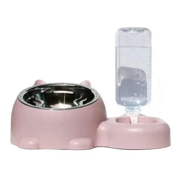 Simple Style Dog & Cat Feeders with Automatic Water Drinker Bowl - Image 5