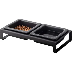 Home Tower Dog & Cat Feeders: Non-Slip Steel & Ceramic Food Bowls