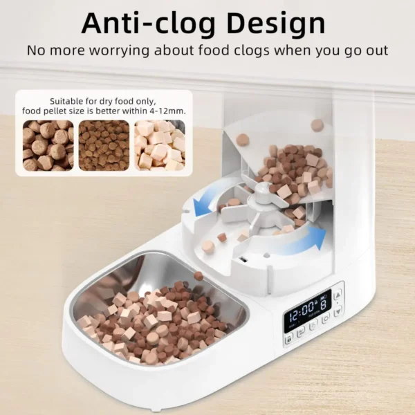 Automatic Pet Feeder Smart Control For Cats Dogs Kibble Dispenser - Image 4