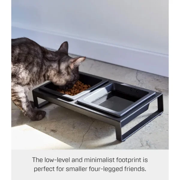 Home Tower Dog & Cat Feeders: Non-Slip Steel & Ceramic Food Bowls - Image 4