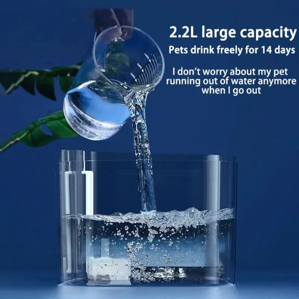 Dog & Cat Feeders Auto Recirculating USB Water Fountain Dispenser - Image 7