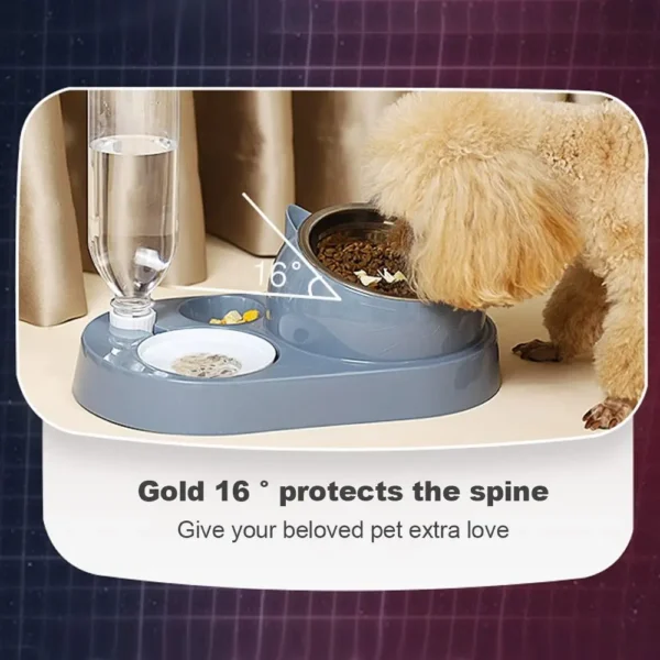New 2-in-1 Dog & Cat Feeders: Automatic Water Dispenser & Food Bowl Set - Image 9