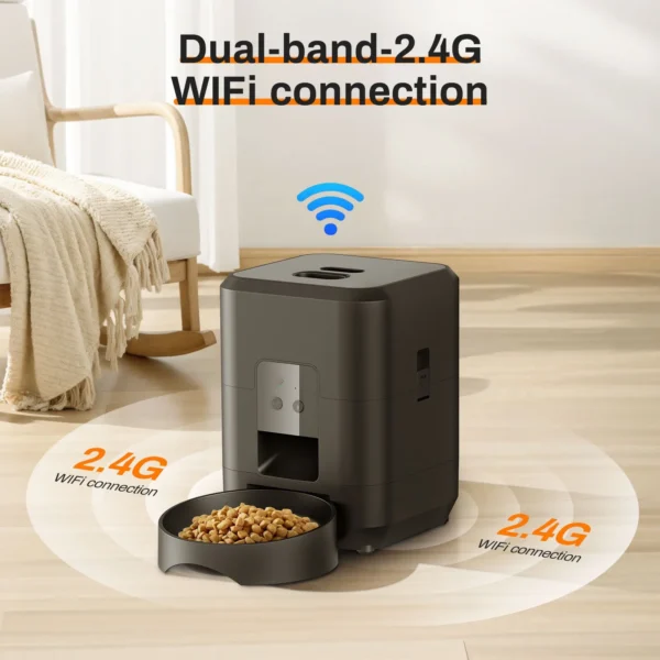 Smart 2L Dog & Cat Feeders with WiFi Remote Control Dispenser - Image 2