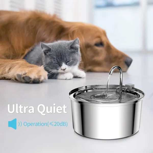 Dog & Cat Feeders: 2.5L Automatic Silent Water Fountain Food Dispenser - Image 6
