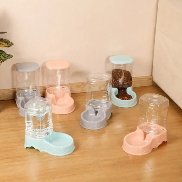 3.8L Automatic Dog & Cat Feeders with Food Dispenser & Water Fountain - Image 2