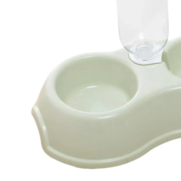 Double Bowl Dog & Cat Feeders: Automatic Water Bottle & Food Dish - Image 9