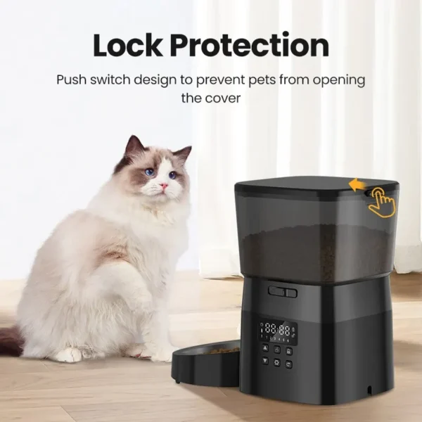 Dog & Cat Feeders: Smart Button-Controlled Automatic Food Dispenser - Image 6