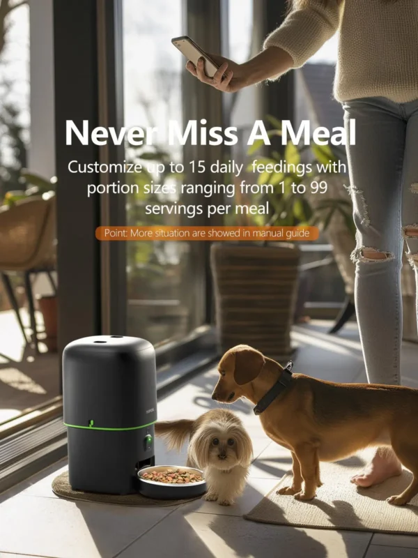Dog & Cat Feeders Automatic Smart Food Dispenser With Camera & WiFi Control - Image 5