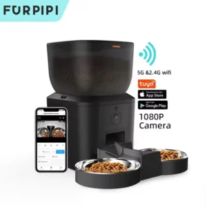 Smart Dog & Cat Feeders with 1080P Camera and 5G WiFi Control