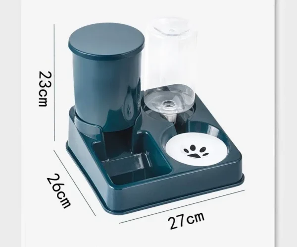 2-in-1 Dog & Cat Feeders: Automatic Tilted Food Bowl & Water Dispenser - Image 2