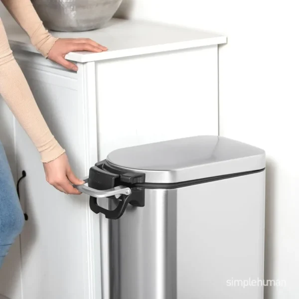 Dog & Cat Feeders: 35L X-Large Food Storage Container Brushed Steel - Image 7