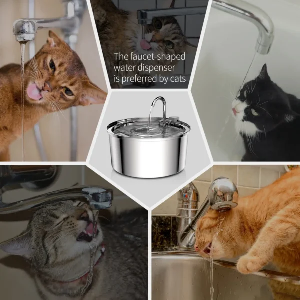 Dog & Cat Feeders: 2.5L Automatic Silent Water Fountain Food Dispenser - Image 10