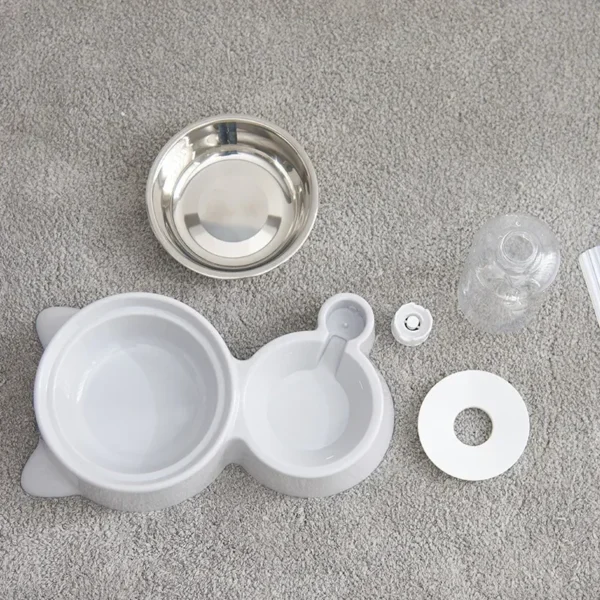 2-in-1 Automatic Dog & Cat Feeders with Water Dispenser & Storage - Image 6