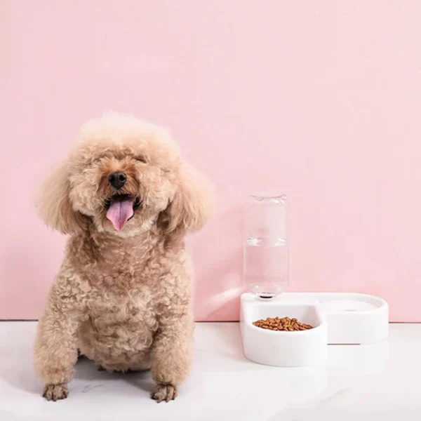Corner Dog & Cat Feeders: Large Capacity Automatic Water & Food Dispenser - Image 3