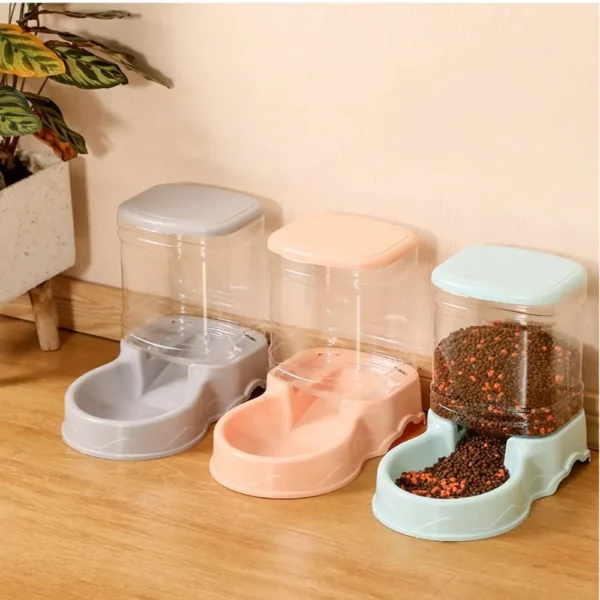 3.8L Automatic Dog & Cat Feeders with Food Dispenser & Water Fountain - Image 3