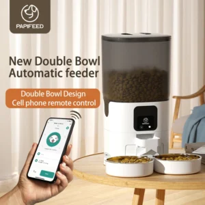 Smart Dog & Cat Feeders with 7L Capacity and WiFi Timer Control