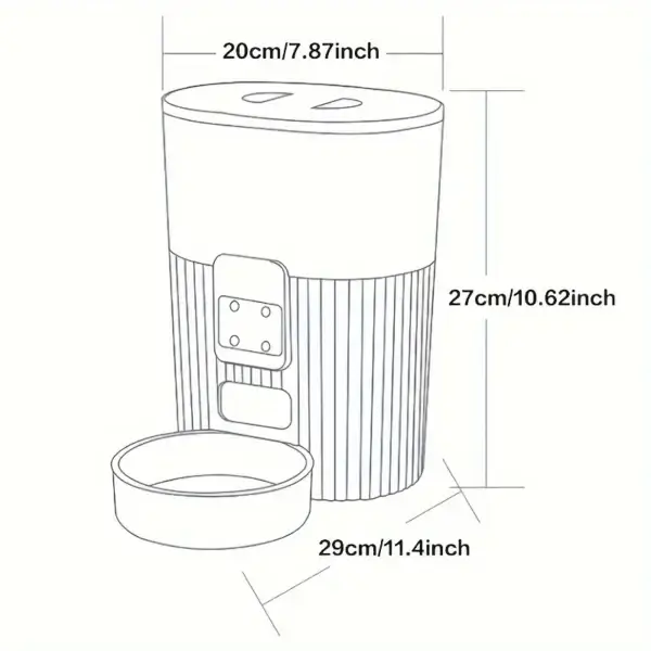 Smart WiFi Dog & Cat Feeders with Automatic Food Dispenser - Image 5