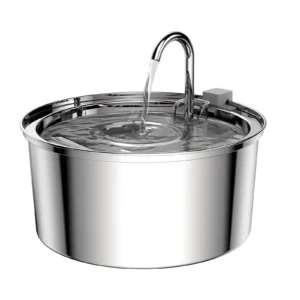 Dog & Cat Feeders: 2.5L Automatic Silent Water Fountain Food Dispenser