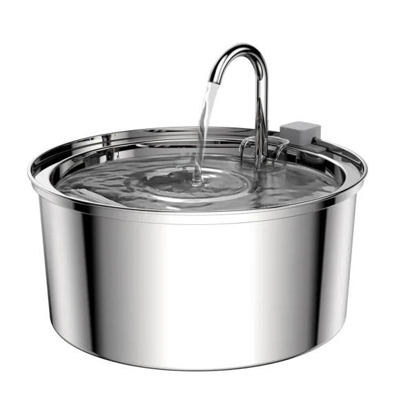 Dog & Cat Feeders: 2.5L Automatic Silent Water Fountain Food Dispenser