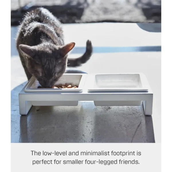 Home Tower Dog & Cat Feeders: Steel & Ceramic Non-Slip Food Bowls - Image 5