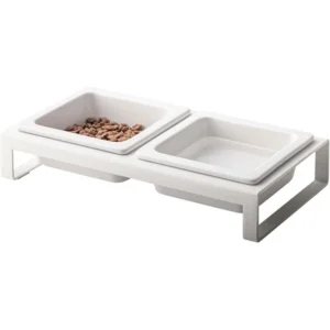 Home Tower Dog & Cat Feeders: Steel & Ceramic Non-Slip Food Bowls