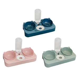 Automatic Dog & Cat Feeders Set with Water Dispenser for Pets