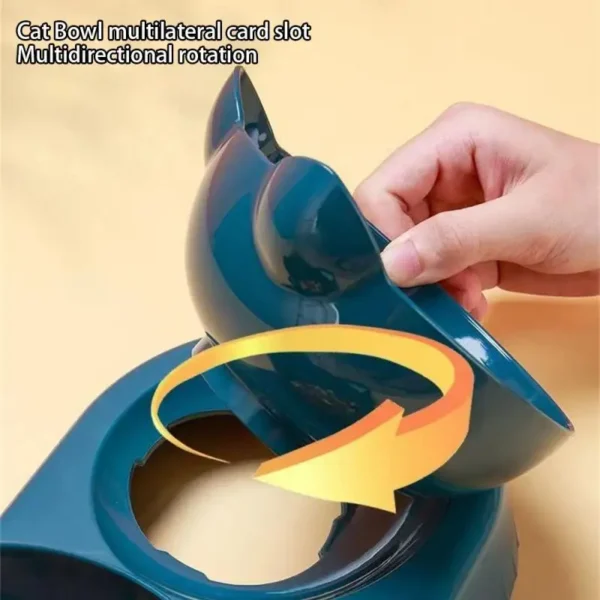 Automatic Dog & Cat Feeders: Raised Stand Double Bowl Food & Water Dispenser - Image 7