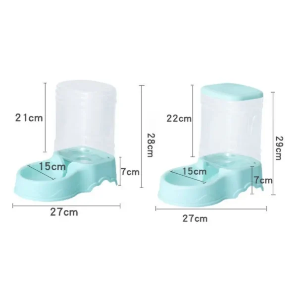 3.8L Automatic Dog & Cat Feeders with Food Dispenser & Water Fountain - Image 6