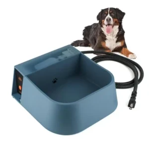 Dog & Cat Feeders Heated Automatic Water Bowl 2L Outdoor Safe Filling